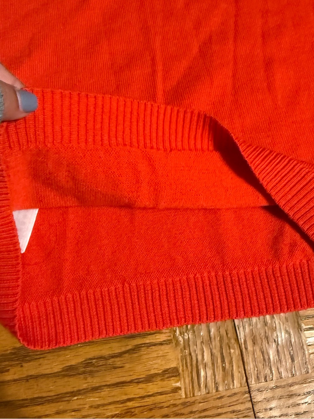 Bella Freud x Fred Perry “English Boy” Wool Sweater in Red Sz 4 *FLAWED* - Picture 7 of 15
